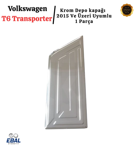 Vw T6 Transporter Krom Depo Kapağı 1 Parça  2015 Ve Üzeri Uyumlu Paslanmaz Çelik - Resim 3