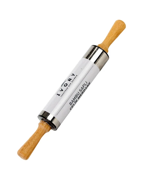 Bambu Saplı Metal Merdane, Hamur Açmasını Sevenlere Özel Merdane, Medium