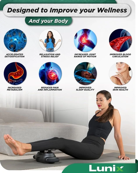 Lunix LX26 2 Başlıklı Profesyonel Derin Doku Masaj Aleti - 6