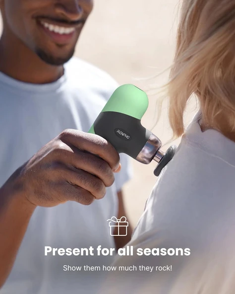 RENPHO Mini Isıtmalı Termal Masaj Cihazı, Derin Doku Perküsyon - Nane Aroma - 5