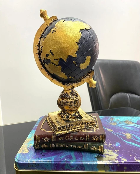 Kitap dünya dekoroatif obje Atlas Biblo - 3
