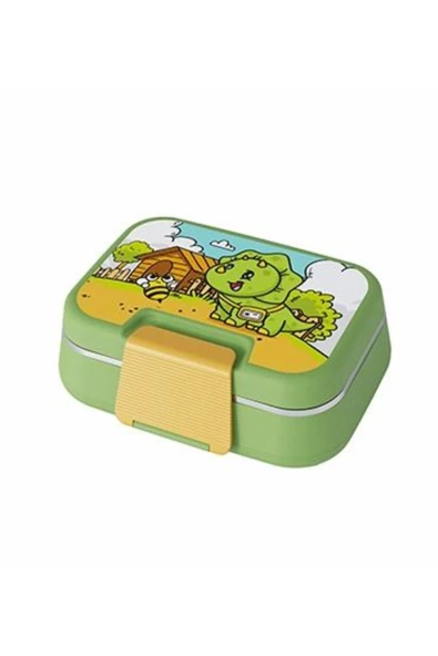 Kulplu Beslenme Kabı 1 Litre Sızdırmaz Contalı Paslanmaz Çelik Bölmeli Sızdırmaz Yemek Saklama Kabı - 5