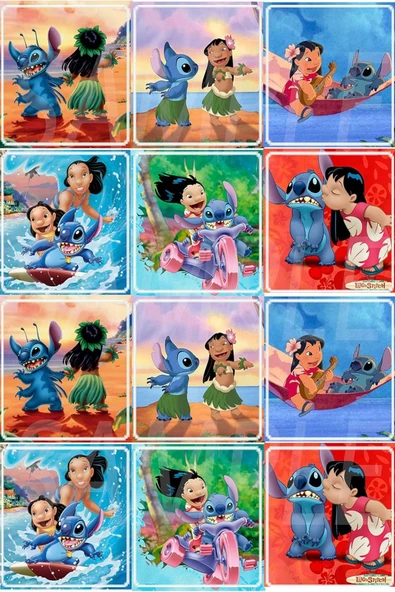 2 Paket Panini Stitch Süper ScrapBook Çıkartma 10 Adet Sticker - 6