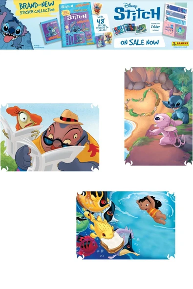 8 Paket Stitch Panini Süper ScrapBook Çıkartma 40 Adet Sticker - 5