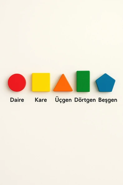 3D Ahşap Geometrik Bloklar – Renkli Eğitici Şekillerle Motor Beceriler ve Koordinasyon Oyunu - 4