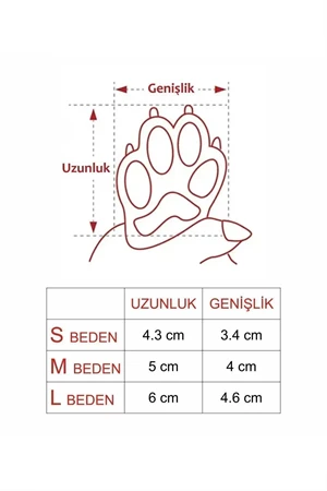 Kedi ve Köpekler İçin Pati Ayakkabısı, Silikon Kaymaz Taban Cırt Cırtlı Pati Ayakkabısı - 4
