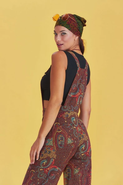 Bol Paça Salopet Kadın Tulum - 6