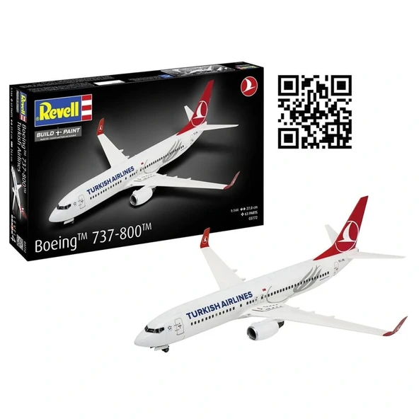Nessiworld 3772 Revell - Turkish Airlines Boeing 737-800 Maket Kiti ürün görseli