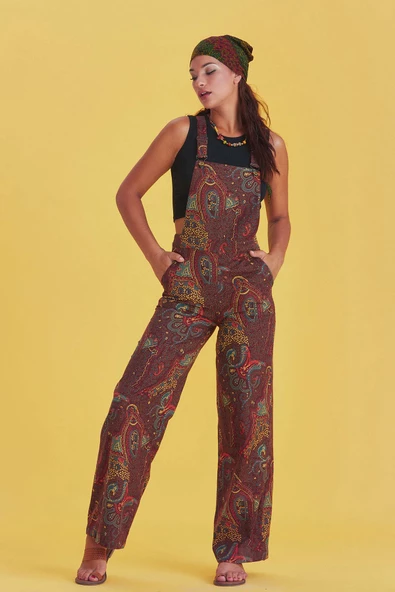 Bol Paça Salopet Kadın Tulum - 5