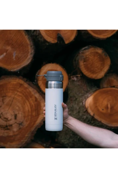 Stanley The Quick Flip Paslanmaz Çelik Buz Beyaz Termos 1.06 Lt - Resim 8