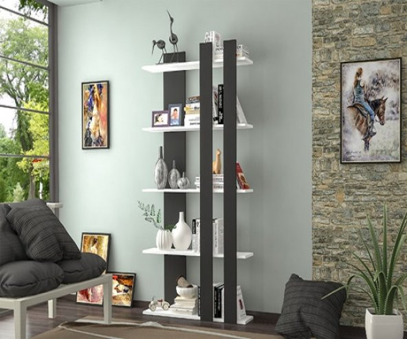 BMdekor Kitaplık Teen Beyaz - 2