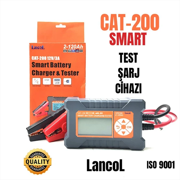 Lancol Akü Test ve Sarj Cihazi 12V/3A CAT-200 - Resim 2