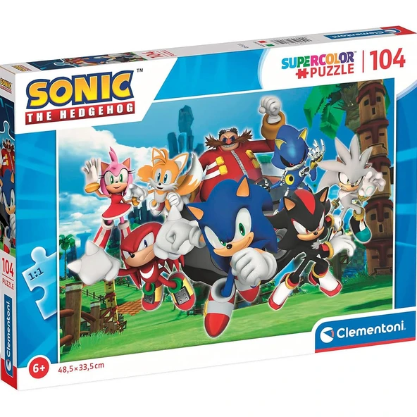 Clementoni 104 Parçalı Sonic The Hedgehog Yapboz Sonic The Hedgehog Puzzle Clementoni 6 Yaş ve Üzeri Çocuk Yapbozu