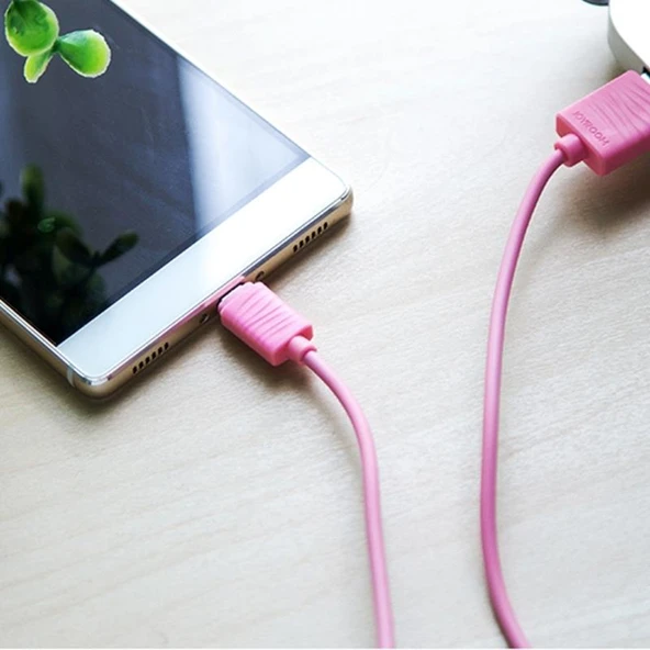Joyroom JR-S118 Type-C USB Hızlı Şarj ve Data Kablosu 1m Pembe - 4