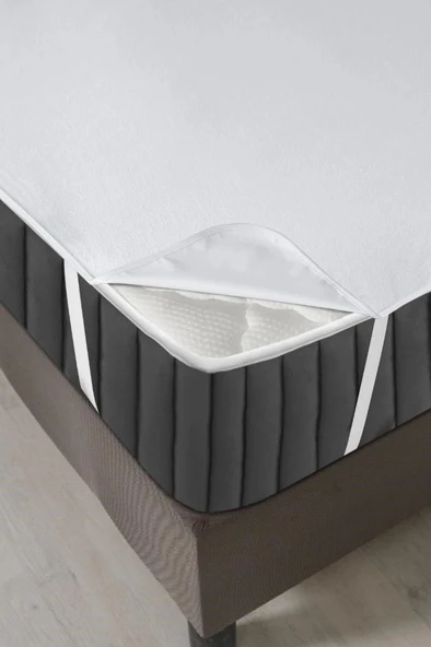 Alez Pamuklu Dört Köşe Lastik Yatak Koruyucu 100*200 cm - Resim 2