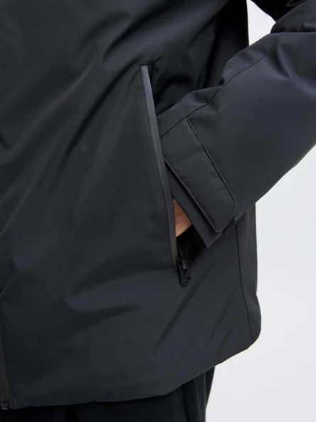 JJEBRANDON TRANSITIONAL JACKET SN Black Black S - Resim 4