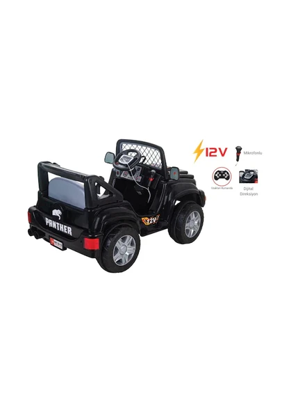 Pilsan Panther 12V Uzaktan Kumandalı Akülü Araba 05-118 - 2