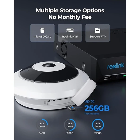 REOLINK 6MP PANORAMİK 1,92mm FE-P 8metre IP Güvenlik Kamerası - 8