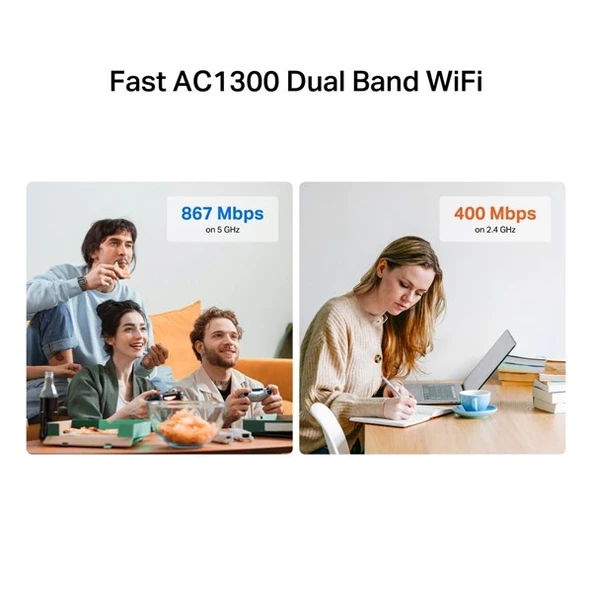 MERCUSYS MA32H AC1300 USB 3.0 KABLOSUZ AĞ ADAPTÖRÜ - Resim 4