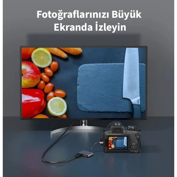 INCA ITPC-06T 0.15metre TYPE-C - HDMI_VGA(D) Görüntü Adaptörü Gümüş 100W - 6