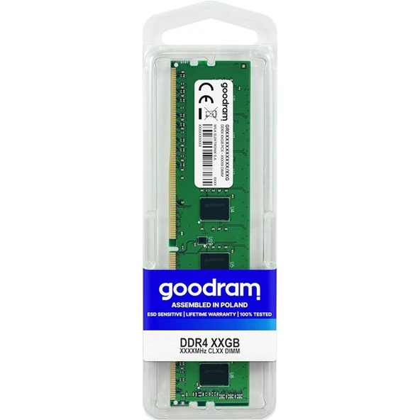 GOODRAM 8GB DDR4 3200MHZ CL22 PC RAM VALUE GR3200D464L22S-8G - 2