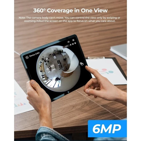 REOLINK 6MP PANORAMİK 1,92mm FE-P 8metre IP Güvenlik Kamerası - 2