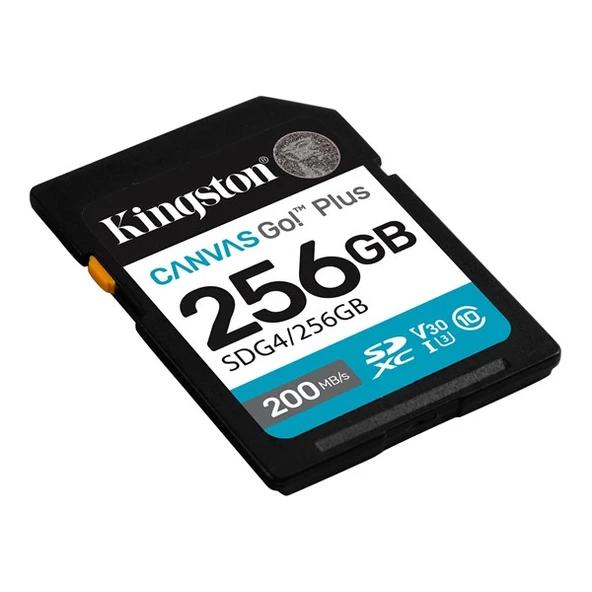 KINGSTON 256GB CANVAS GO+ SDG4/256GB SDHC HAFIZA KARTI - 2