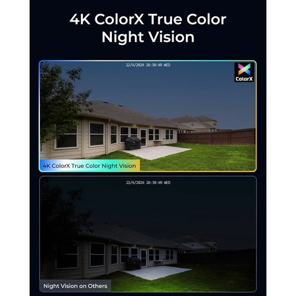 REOLINK 8MP BULLET 4MM CX810 IP Güvenlik Kamerası PoE IP67, ColorX - 2