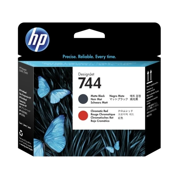 Hp F9j88a (744) Mat Sıyah Ve Kırmızı Baskı Kafası - 2