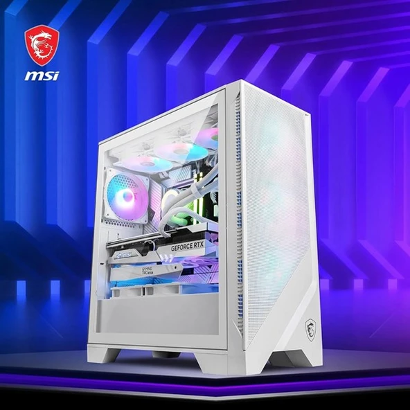 MSI MAG FORCE 320R AIRFLOW WHITE GAMING MID-TOWER PC KASASI BEYAZ - 6