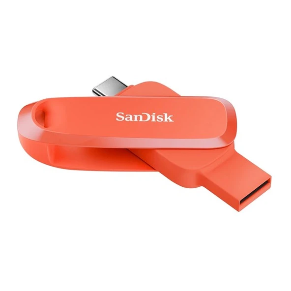 SANDISK 128GB PHONE DRIVE DUAL SDDDC6-128G-G46NO TYPEC USB BELLEK ORANGE - 2
