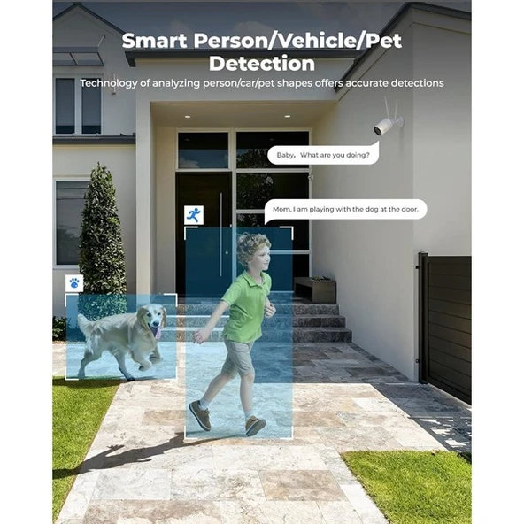 REOLINK 8MP WIFI BULLET 2,8mm RLC-810WA IP Güvenlik Kamerası Wlan (Kablosuz) IP67, Renkli - 5