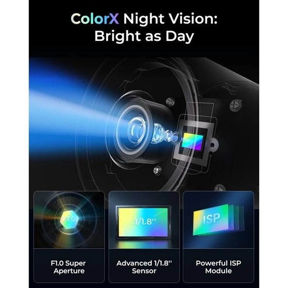 REOLINK 8MP BULLET 4MM CX810 IP Güvenlik Kamerası PoE IP67, ColorX - 3