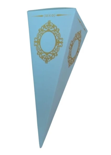 Beyaz Karton Külah Şeker,Lokum,Kına Kutusu 25 li paket - 1