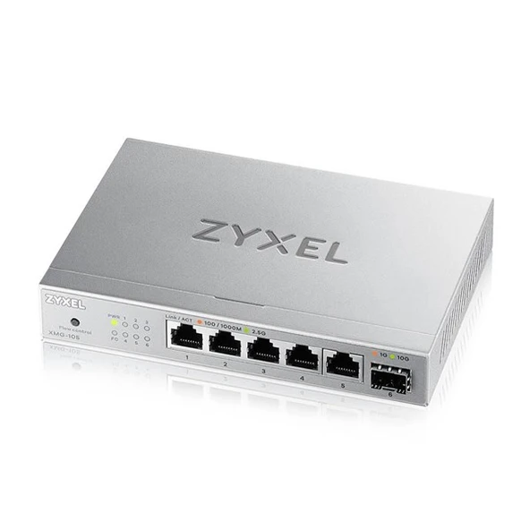 ZYXEL 5port XMG-105 2.5 GIGABIT 1-SFP 10GBE YÖNETİLEMEZ SWITCH