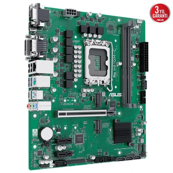 ASUS PRO H810M-C CSM DDR5 HDMI-DP TYPEC PCIE 5.0 1851P MATX KURUMSAL ANAKART - 3