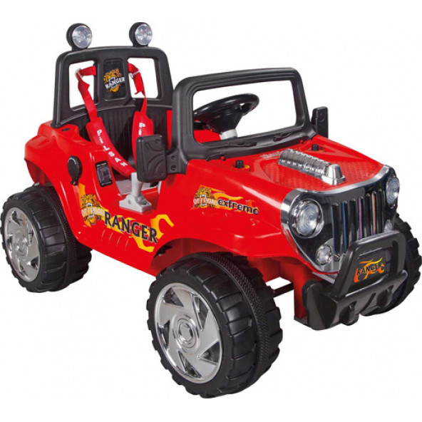 Pilsan Ranger 12V Uzaktan Kumandalı Akülü Araba 05-107 Kırmızı