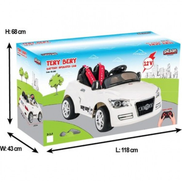 Pilsan Tery Bery 12V Uzaktan Kumandalı Akülü Araba 05-280 - Resim 3