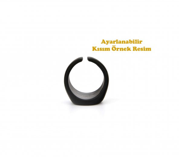 Antik Kaligrafi Hat Sanatı Yazılı Hüvel Baki Ayarlanabilir Erkek Yüzük - YÜZ0227 - 2