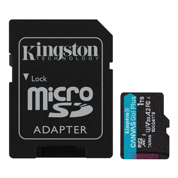 KINGSTON 1TB CANVASGO+ SDCG4/1TB MICRO-SD HAFIZA KARTI