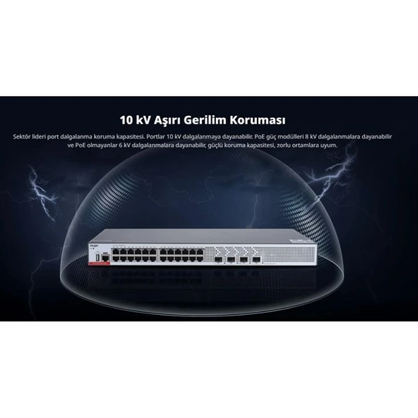 RUIJIE 24port RG-CS83-24GT4XS GIGABIT 4-SFP 10GBE LAYER3 YÖNETİLEBİLİR SWITCH - Resim 5
