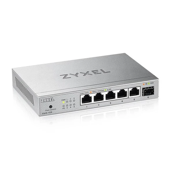 ZYXEL 5port XMG-105 2.5 GIGABIT 1-SFP 10GBE YÖNETİLEMEZ SWITCH - 2