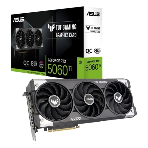 ASUS 8GB TUF GAMING RTX5060TI-O8G GDDR7 HDMI-DP PCIE 5.0 ürün görseli