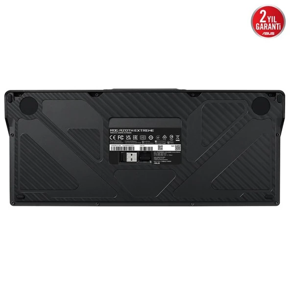 ASUS ROG AZOTH EXTREME NX SNOW KABLOSUZ ALÜMİNYUM KARBON FİBER ŞASE RGB GAMING KLAVYE - 4