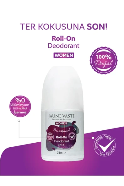 Jaune Vaste Doğal Kadın Roll-On Deodorant 75 ml