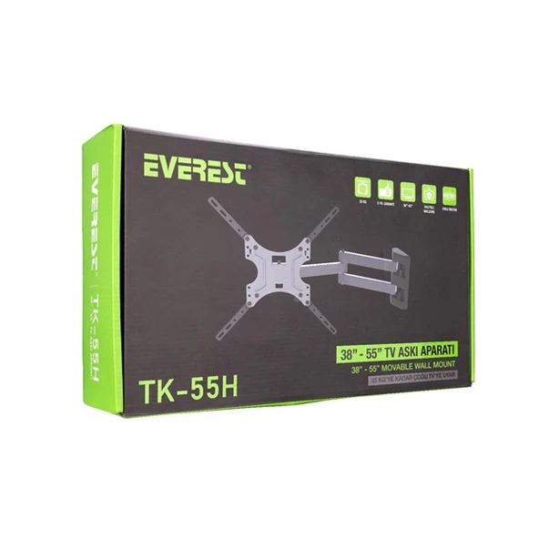 EVEREST 32/55" TK-55H Hareketli Askı Aparatı - 4