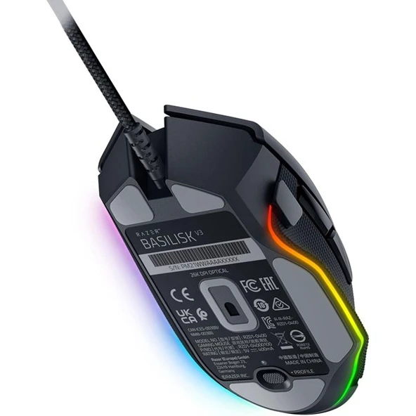 RAZER BASILISK V3 USB 26.000DPI Gaming Optic Mouse RGB RZ01-04000100-R3M1 - 3