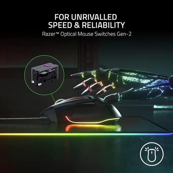 RAZER BASILISK V3 USB 26.000DPI Gaming Optic Mouse RGB RZ01-04000100-R3M1 - 6