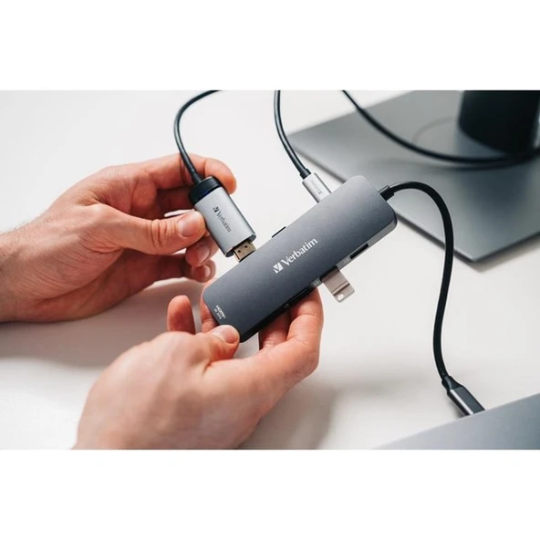 VERBATIM CMH-08 USB-C Pro Çok Bağlantı Noktalı Dock - 4