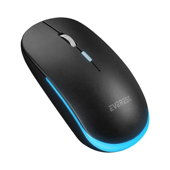 EVERST Q TR KM-1500 Siyah Kablosuz Rainbow Aydınlatmalı Q Multimedia Klavye + Mouse Set - 3